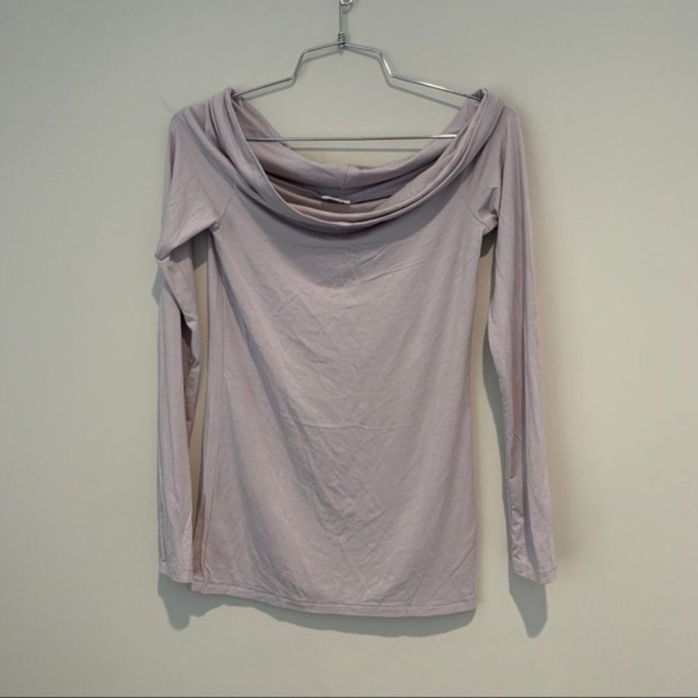 Light Purple Wilfred Off the Shoulder Top Size Small